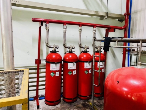 Hoàn thiện hệ thống khí FM200 ctrinh nhà máy Yokohama