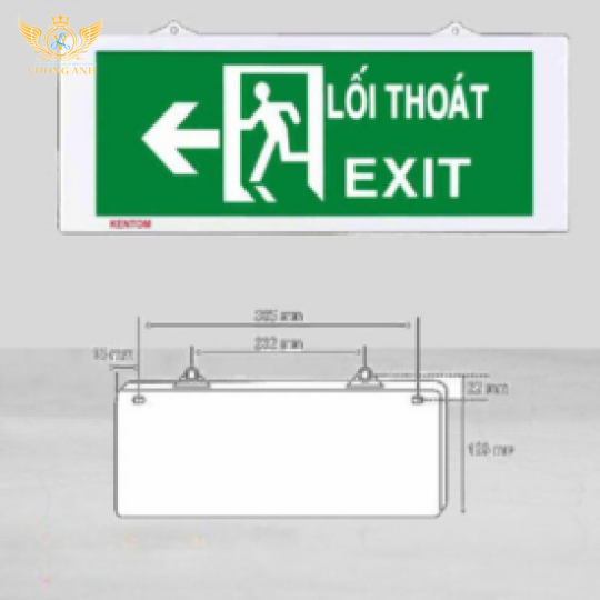 Đèn Thoát Hiểm Exit Kentom KT 610-620 1 Mặt 2 Mặt
