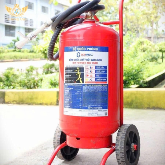 Bình Chữa Cháy BQP 35Kg Xe Đẩy